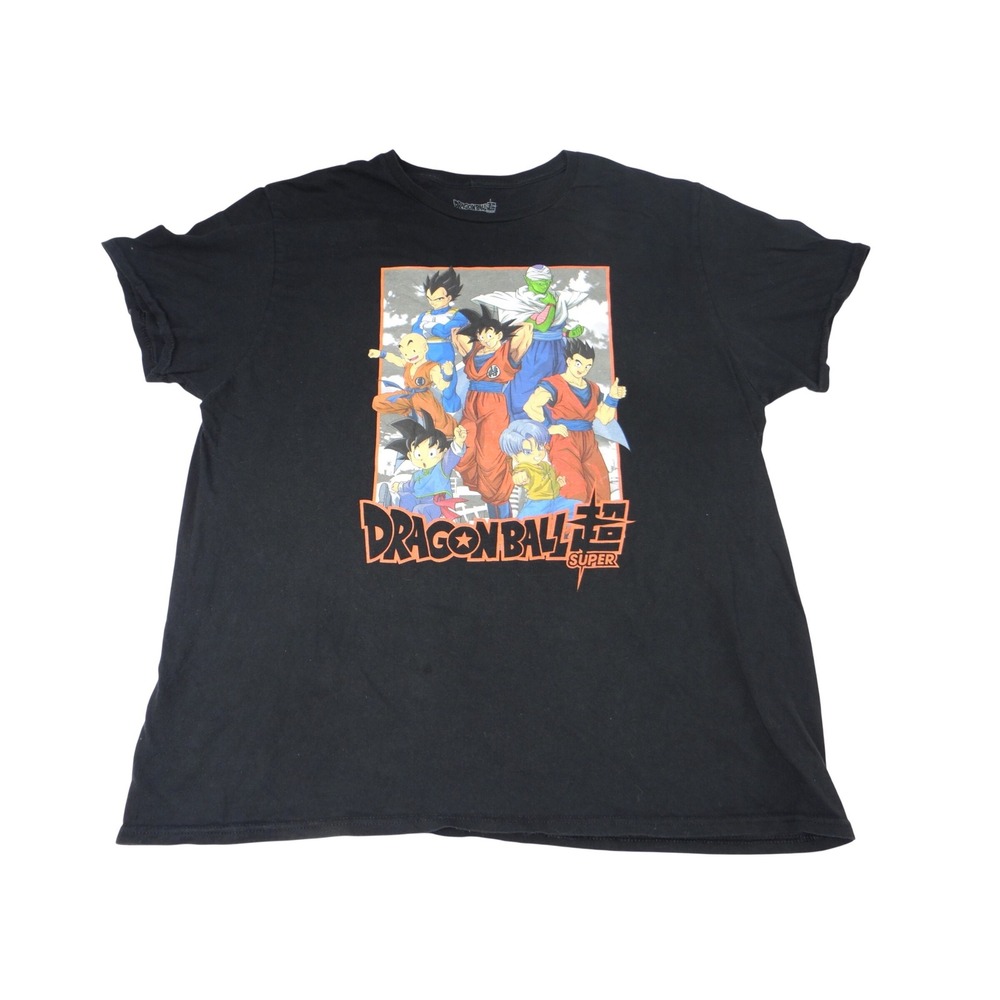 Dragon Ball Super Anime Graphic T Shirt‎ Black XL Toei Animation Goku Vegeta